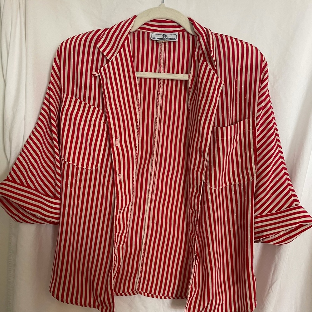 Vintage button down striped shirt